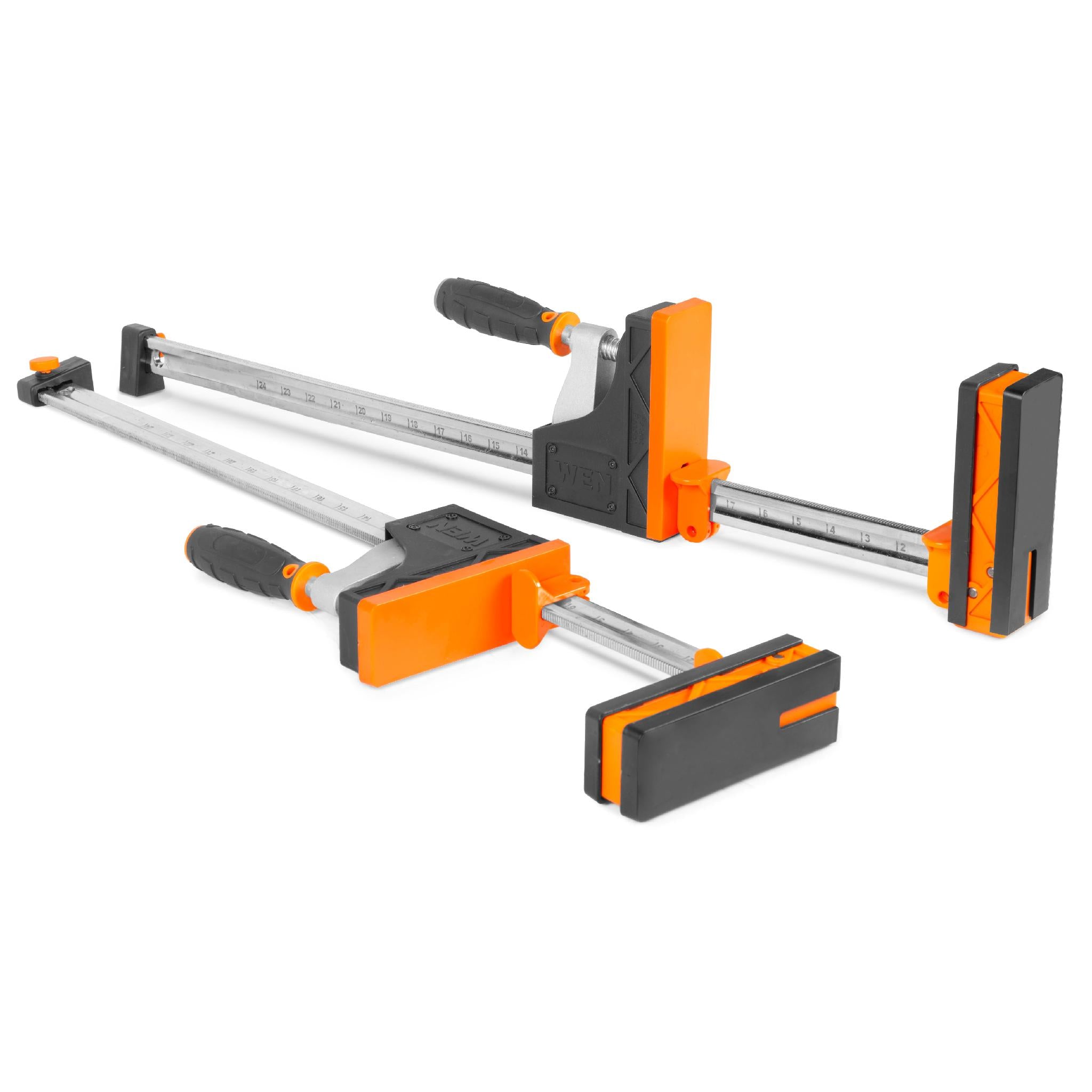WEN CLP122 24-Inch 2000-Pound Parallel Jaw Clamp and Spreader Set (2-Pack) - Perfect for Woodworking, DIY Projects, and Furniture Repair