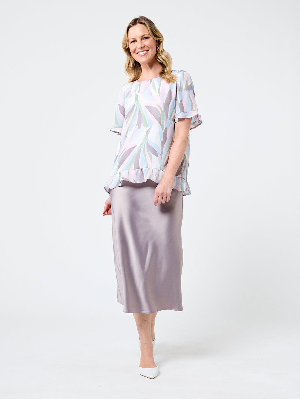 Luxury Satin Skirt for Women - Elegant High Waist A-Line Midi Skirt - Perfect for Parties, Weddings & Evening Events