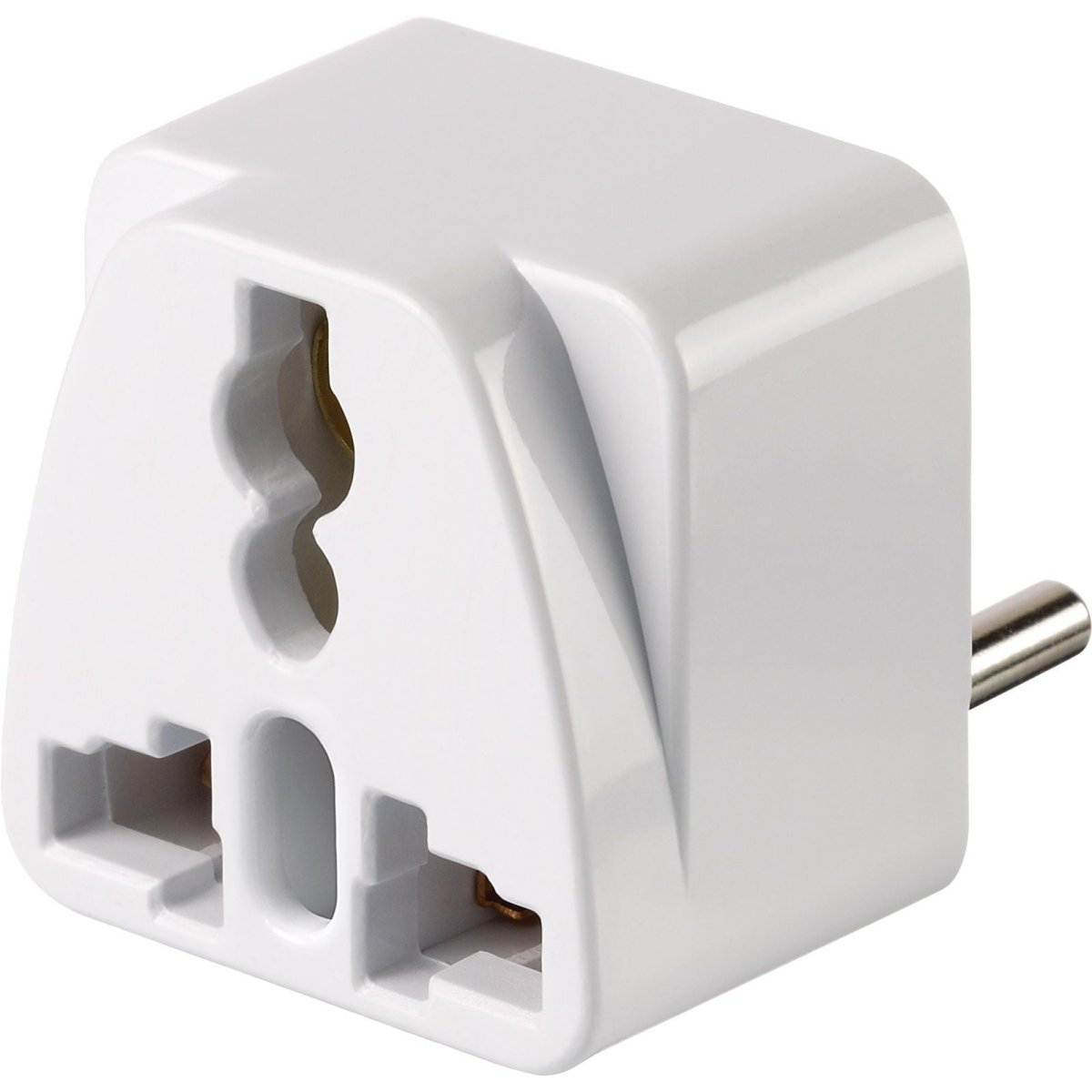Universal Travel Adapter for North & South America to Israel - Grounded Plug Converter for USA, Canada, Brazil to Israeli Outlets | Perfect for Business Trips, Vacations & International Travel