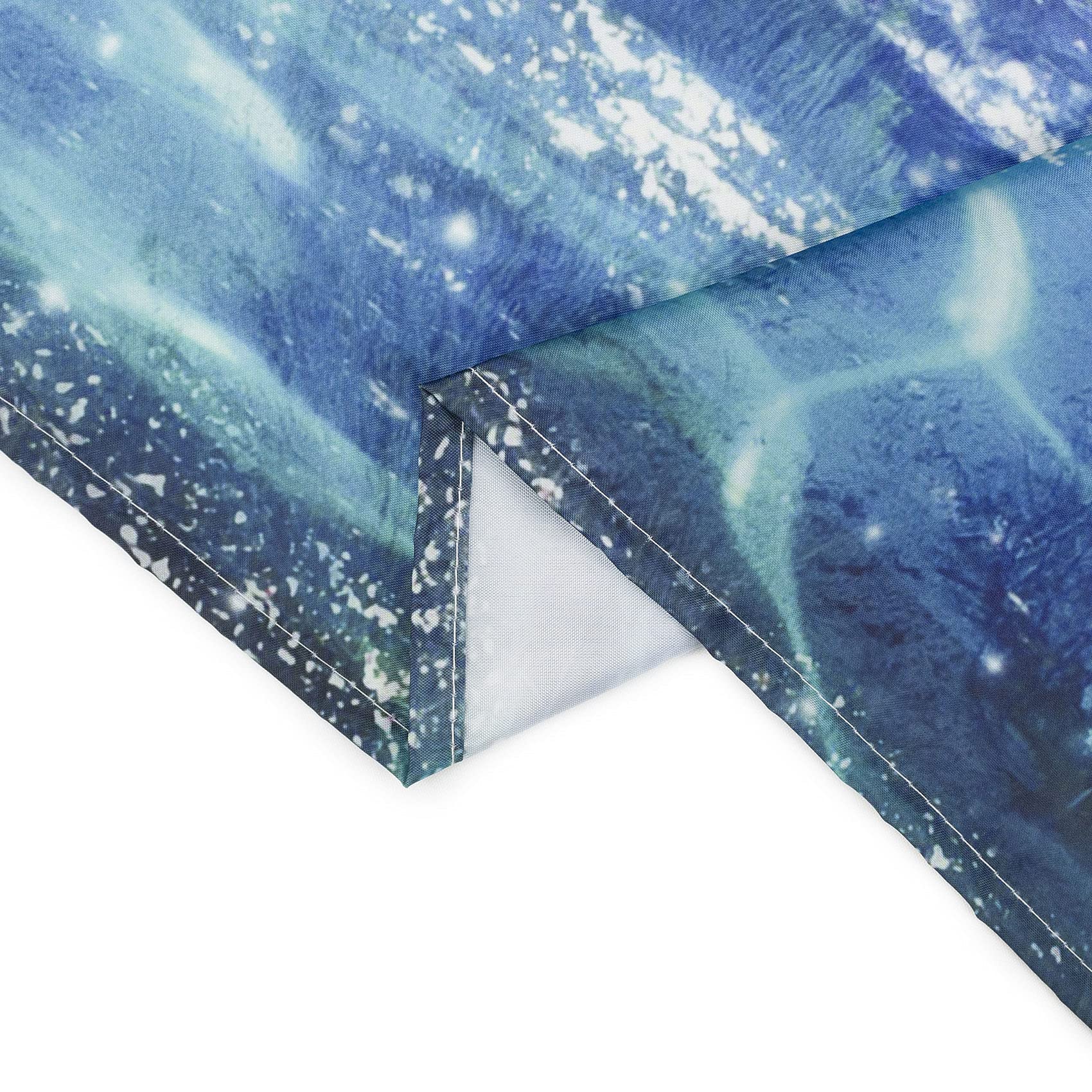 HVEST Ocean Tapestry Wall Hanging - Teal Magic Butterfly Flying Over Moonlit Ocean Night Sky, Nature Scenery Decor for Bedroom, Living Room, Party, 59x51 Inches, Perfect for Meditation Spaces and Coastal-Themed Interiors