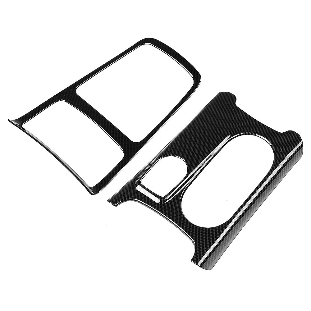 Yctze 2-Piece ABS Car Panel Frame Kit - Central Storage Box & Cup Holder Cover Replacement for Mercedes Benz CLA (2014-2018) | Durable Interior Upgrade for Enhanced Organization & Style