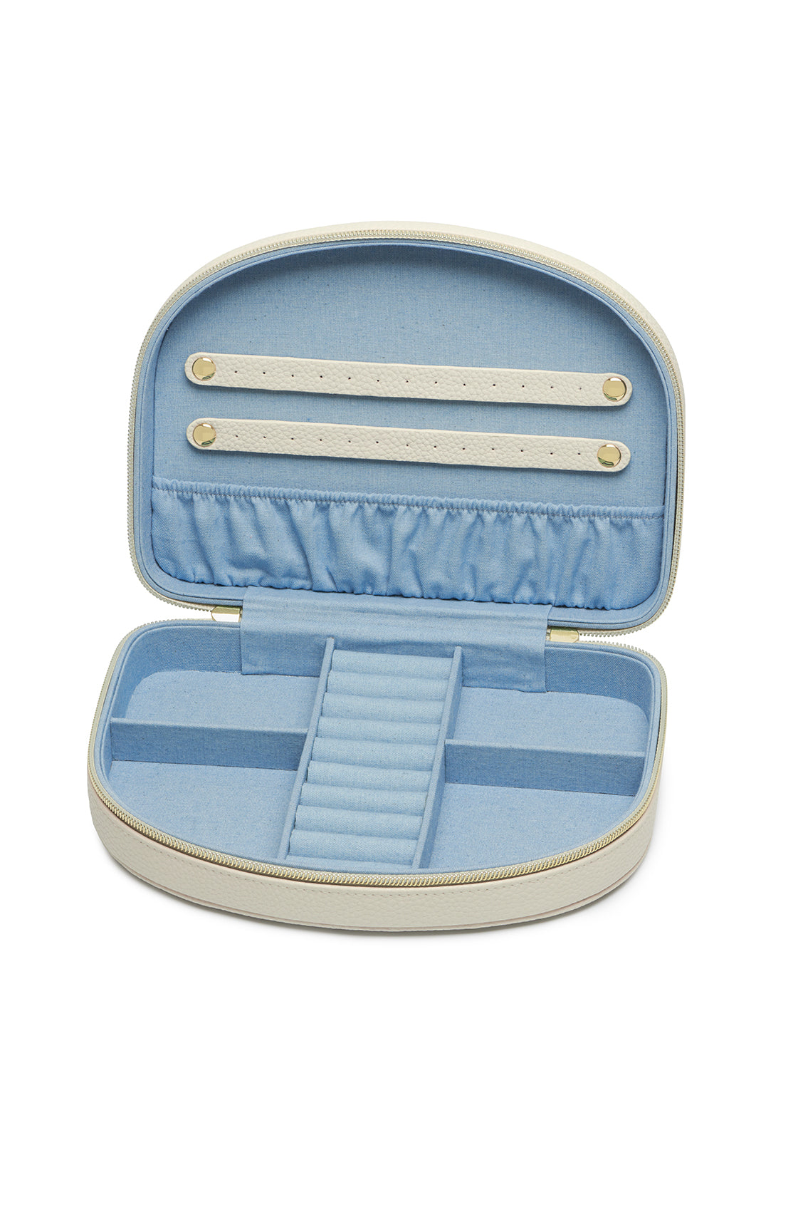 Half Moon Large Jewelry Box - Elegant Storage for Necklaces, Rings & Bracelets - Perfect for Travel, Gifts & Home Decor
