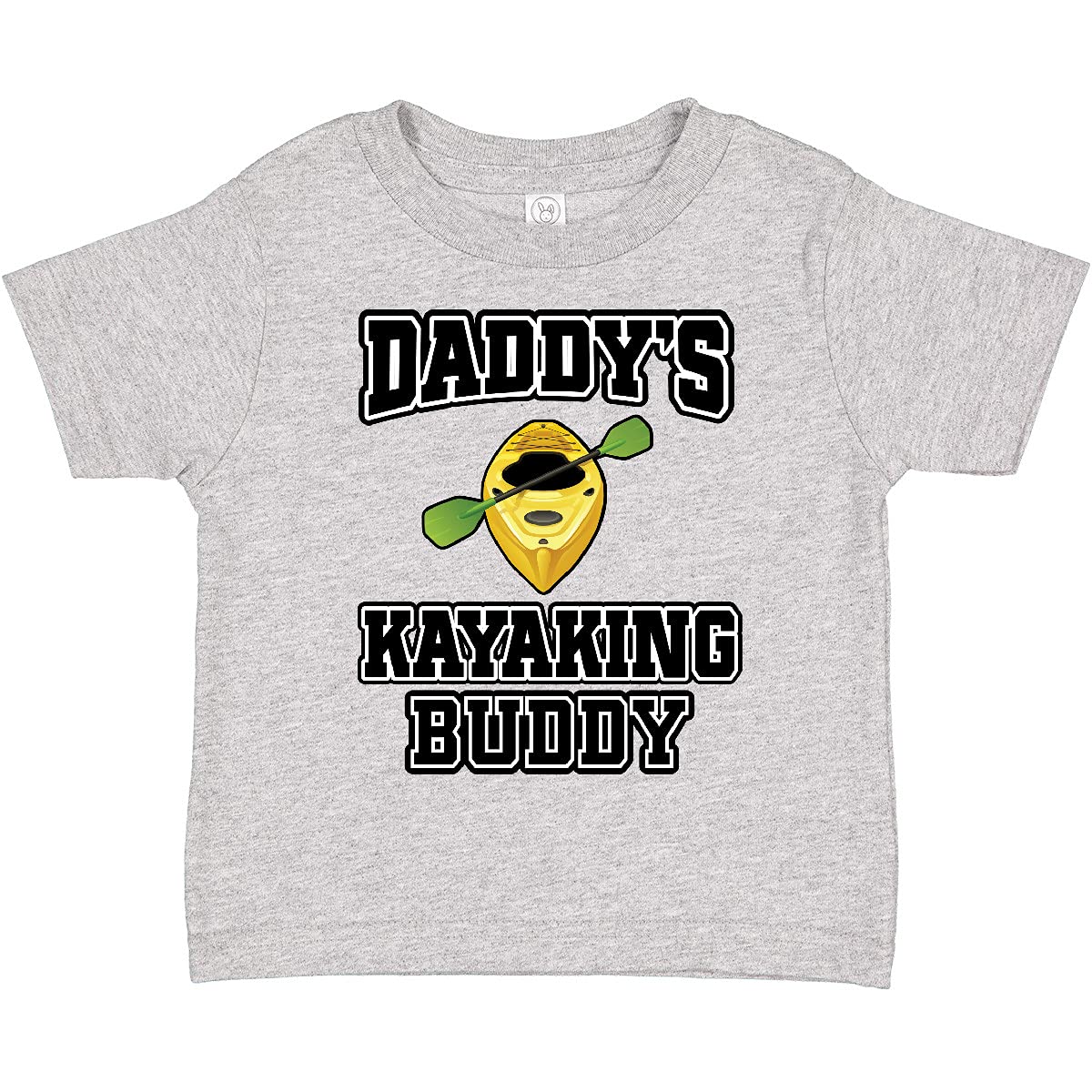 Inktastic Kayak Daddy Kayaking Buddy Toddler T-Shirt - Fun Fishing & Boating Graphic Tee for Kids - Perfect for Father's Day, Outdoor Adventures & Family Bonding