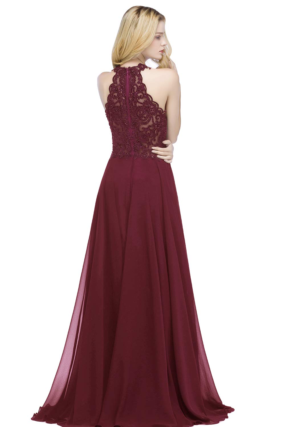 Elegant Women's Long Prom Evening Dress 2019 - Halter Neck Party Gown for Formal Events & Special Occasions