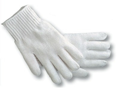Radnor Cotton Polyester Blend Knit Wrist Glove Liners - Warm & Breathable for Outdoor Work, Hiking & Winter Sports