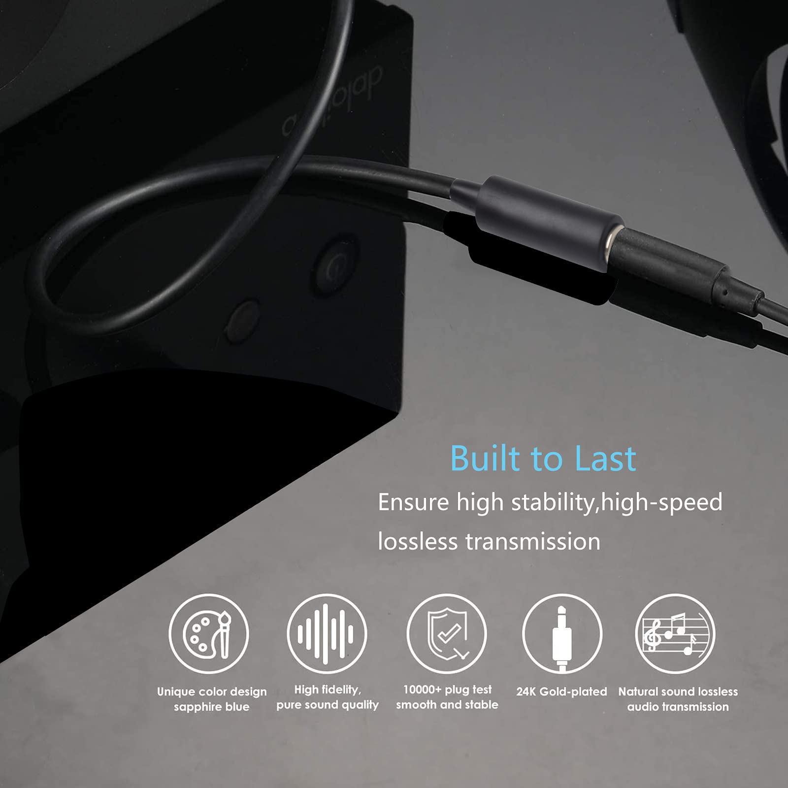 3.5mm Stereo Male to Female Headphone Extension Cable - 20FT Aux Audio Cord for iPhone, Android, iPad, Laptop, Speaker, Headphones - Perfect for Home Theater, Gaming & Office Use