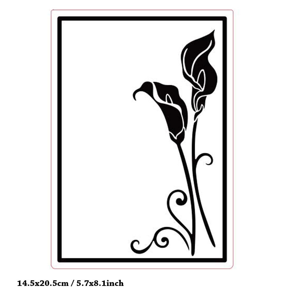 Arbuya 3D Calla Lily Embossing Folder - 5.7