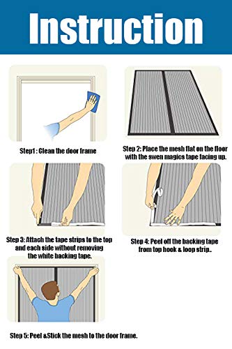 GettyGears Magnetic Thermal Insulated Door Curtain - 62