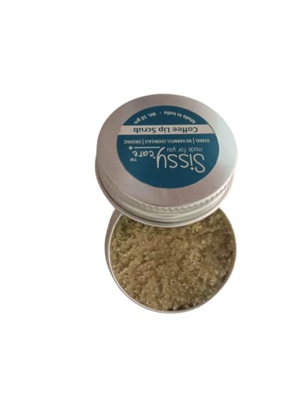 Exfoliating Coffee Lip Scrub for Dark Lips - 10g Natural Lip Care to Reduce Pigmentation & Hydrate - Perfect for Daily Lip Exfoliation & Softening - Pack of 1