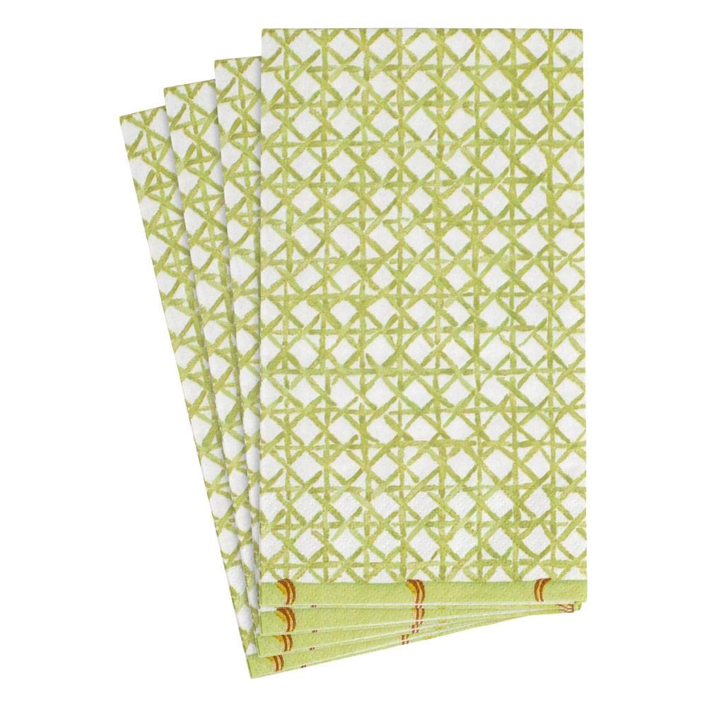 Caspari Trellis Patterned Paper Guest Towels - 4 Packs of 15 Disposable Napkins for Parties, Weddings & Formal Events