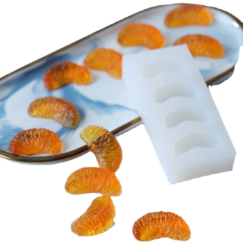 Premium Silicone Baking Molds - Orange Petal Cupcake Molds for Cakes, Brownies, Puddings | Reusable Soap & Jelly Molds | Perfect for Home Baking, DIY Desserts & Handmade Chocolate Gifts