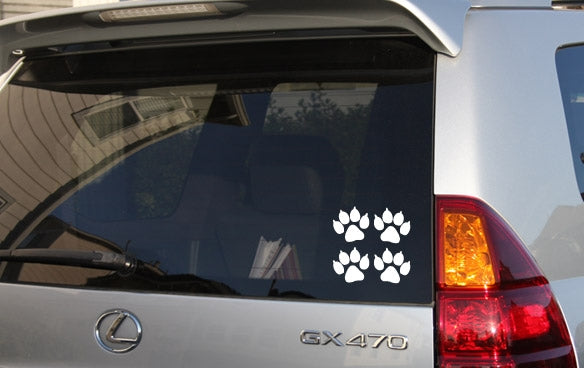 803 Paw Prints 2.5 x 2.5 Inch Self-Adhesive Vinyl Stickers - Waterproof Decals for Scrapbooking, Laptop, Water Bottle, DIY Crafts & Home Decor