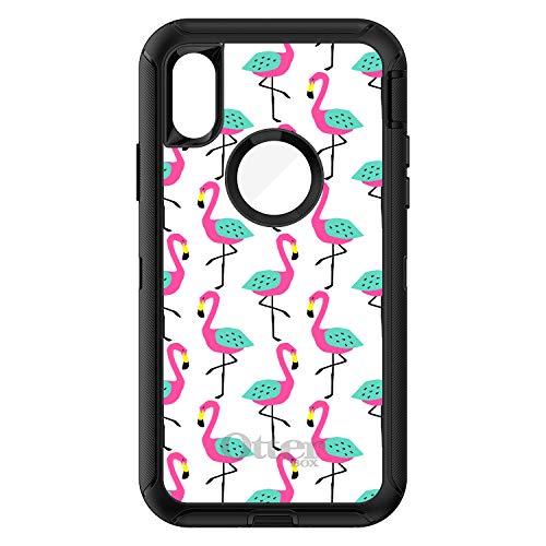 Summer Graphics - Flamingo Pattern - Pink On Black Case
