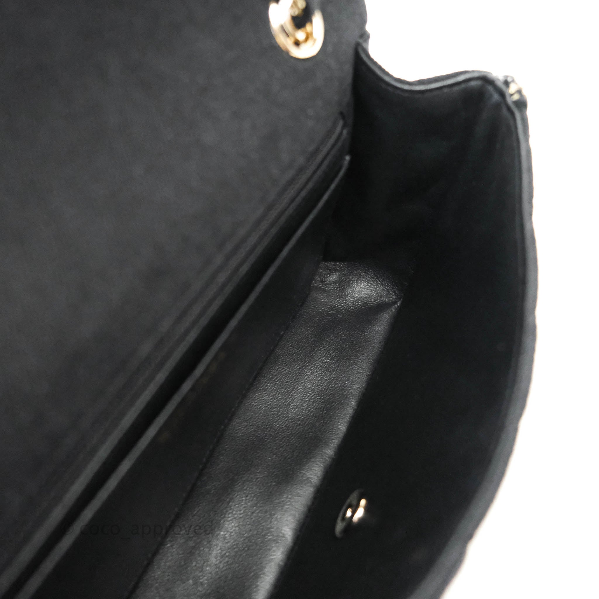 Chanel Classic Flap Bag Black Denim with Braided Gold Hardware - 18A Collection | Luxury Designer Handbag for Women | Perfect for Evening Parties & Special Occasions