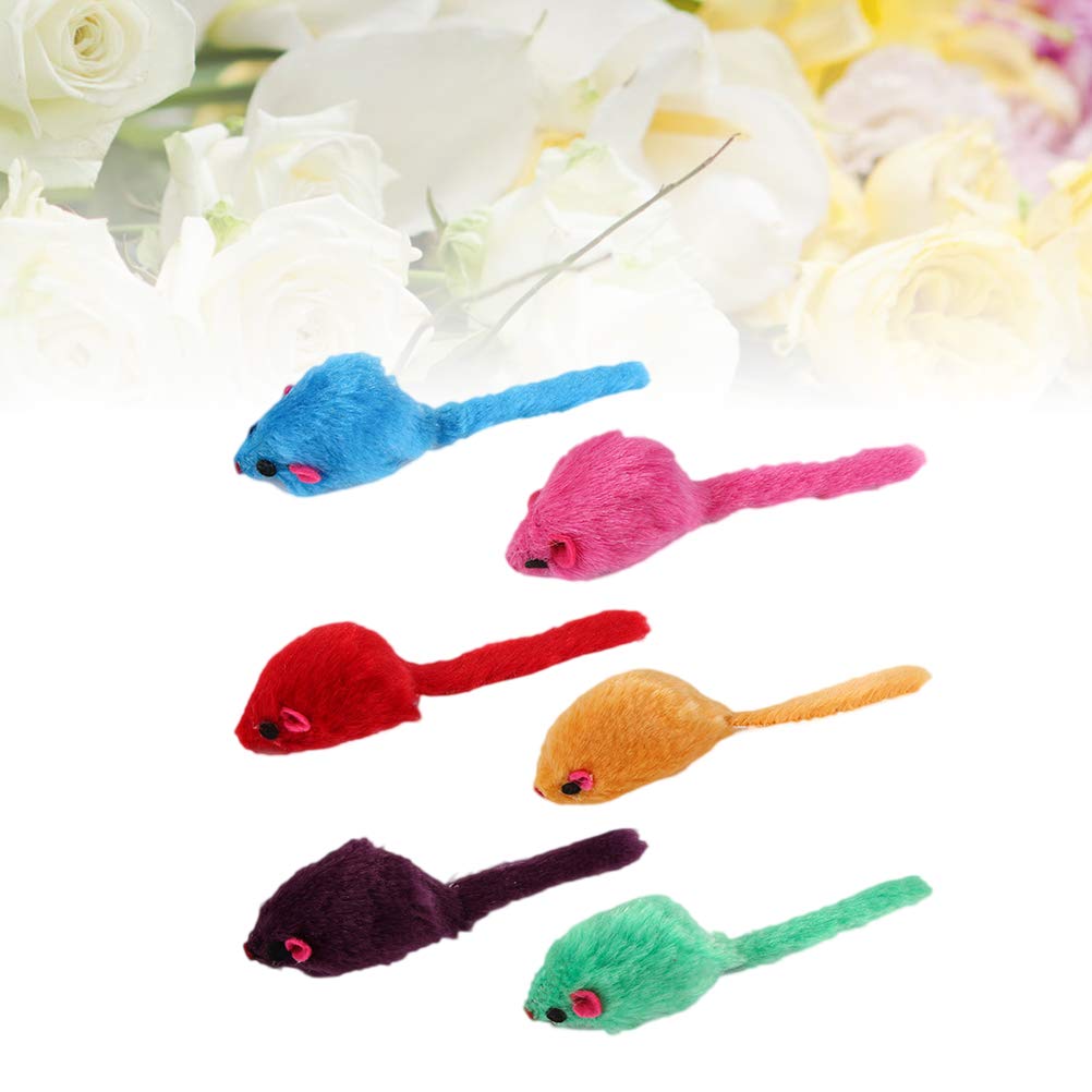 12Pcs Plush Mouse Cat Toys with Sound - Interactive Pet Toys for Kittens & Cats - Perfect for Playtime, Training & Indoor Entertainment