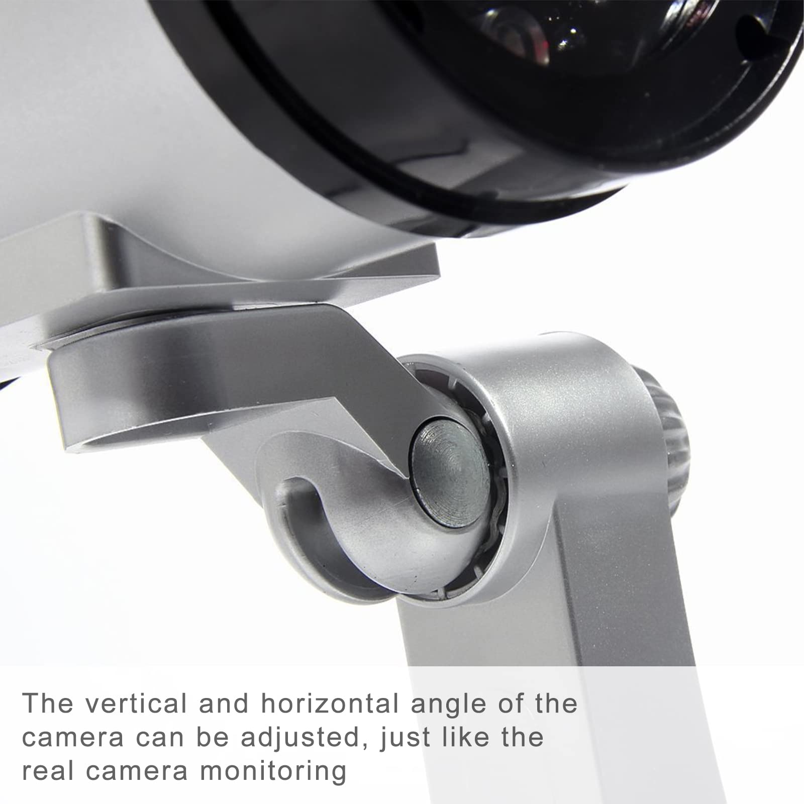 Fake Security Camera with Flashing LED - Dummy Surveillance Camera for Indoor & Outdoor Use | Home & Business Theft Deterrent | Perfect for Garage, Yard, and Office Security