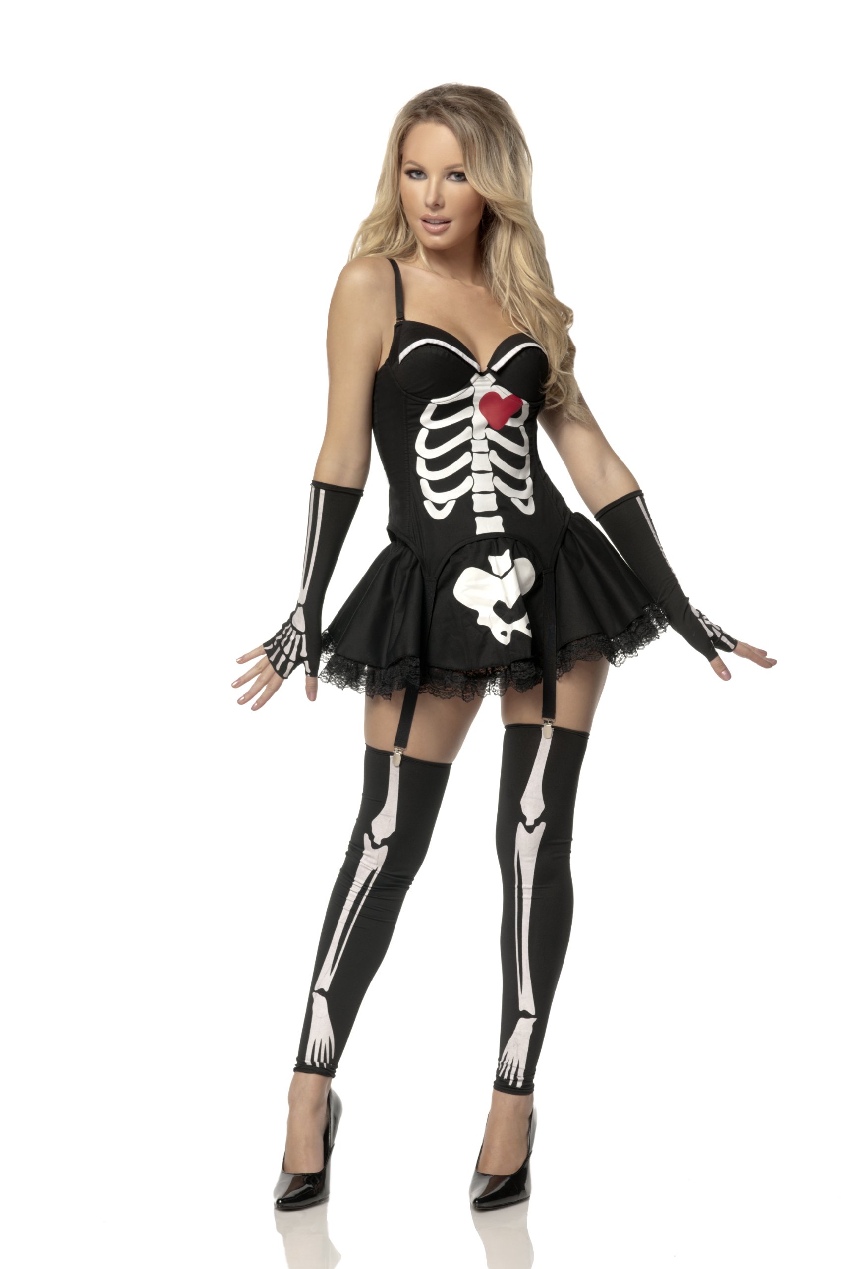 Love Skeleton Costume - Mystery House Halloween Party Outfit