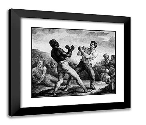 Black Modern Wood Frame with Double Matting