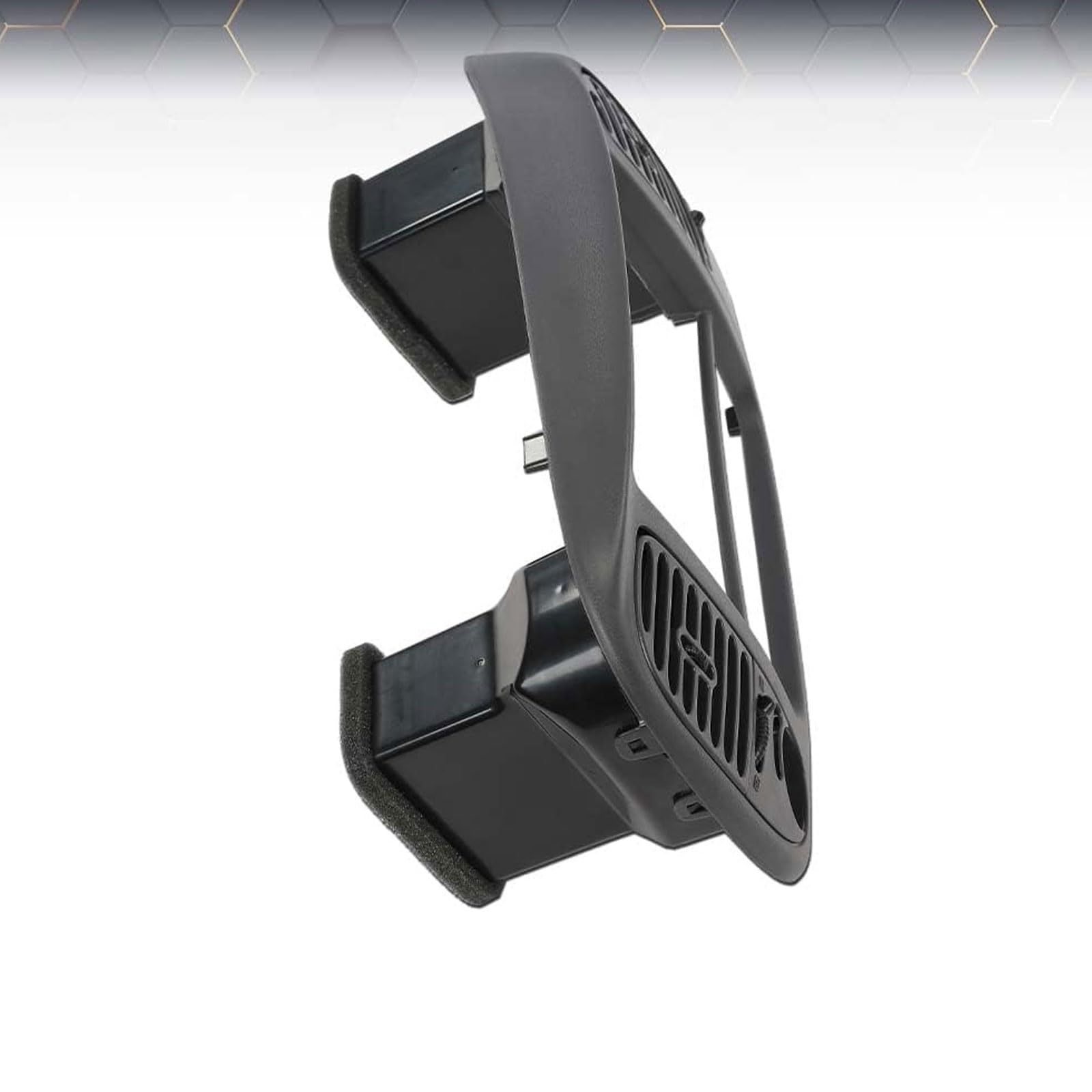1997-2003 Ford F150 Expedition Center Dash Radio Climate Control Bezel Panel with Air Vents - Grey Trim Replacement Part for Car Interior Upgrade & Restoration