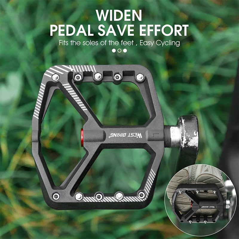 Anti-Slip Ultralight Nylon MTB Mountain Bike Pedals with Sealed Bearings - Durable Bicycle Accessories for Off-Road Cycling & Trail Riding