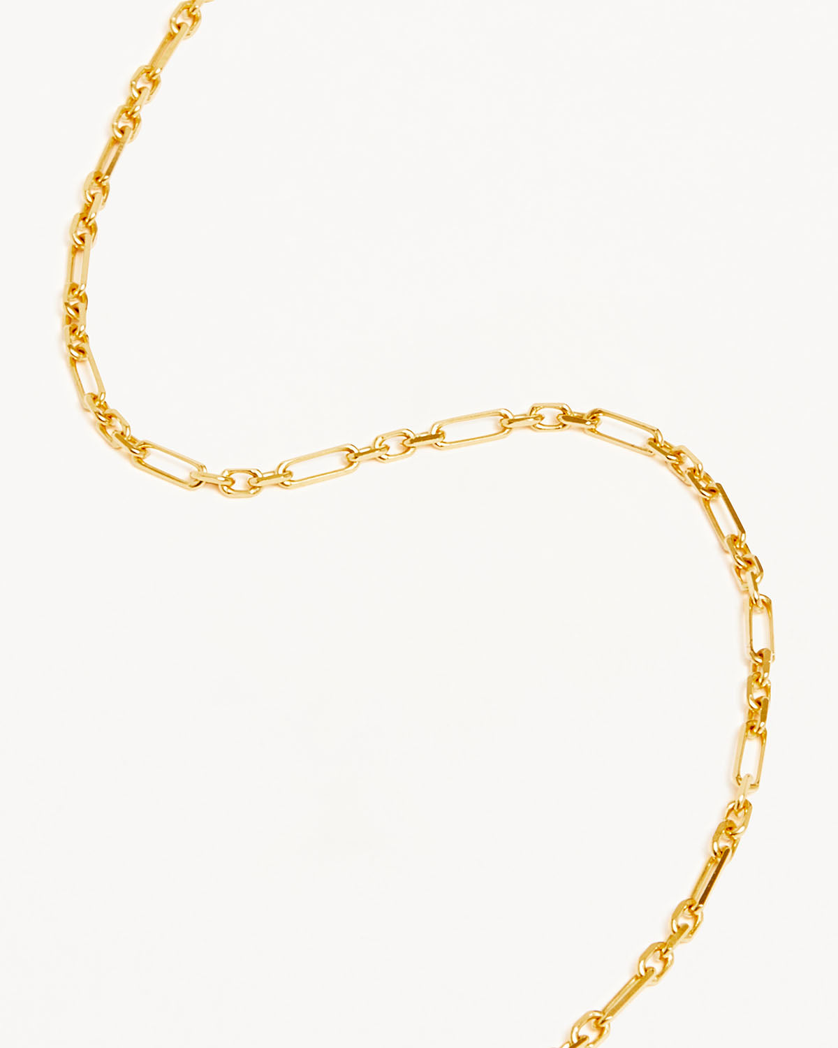 18K Gold Vermeil Mixed Link Chain Anklet for Women - Dainty Adjustable Ankle Bracelet - Perfect for Beach, Summer Outfits & Boho Style