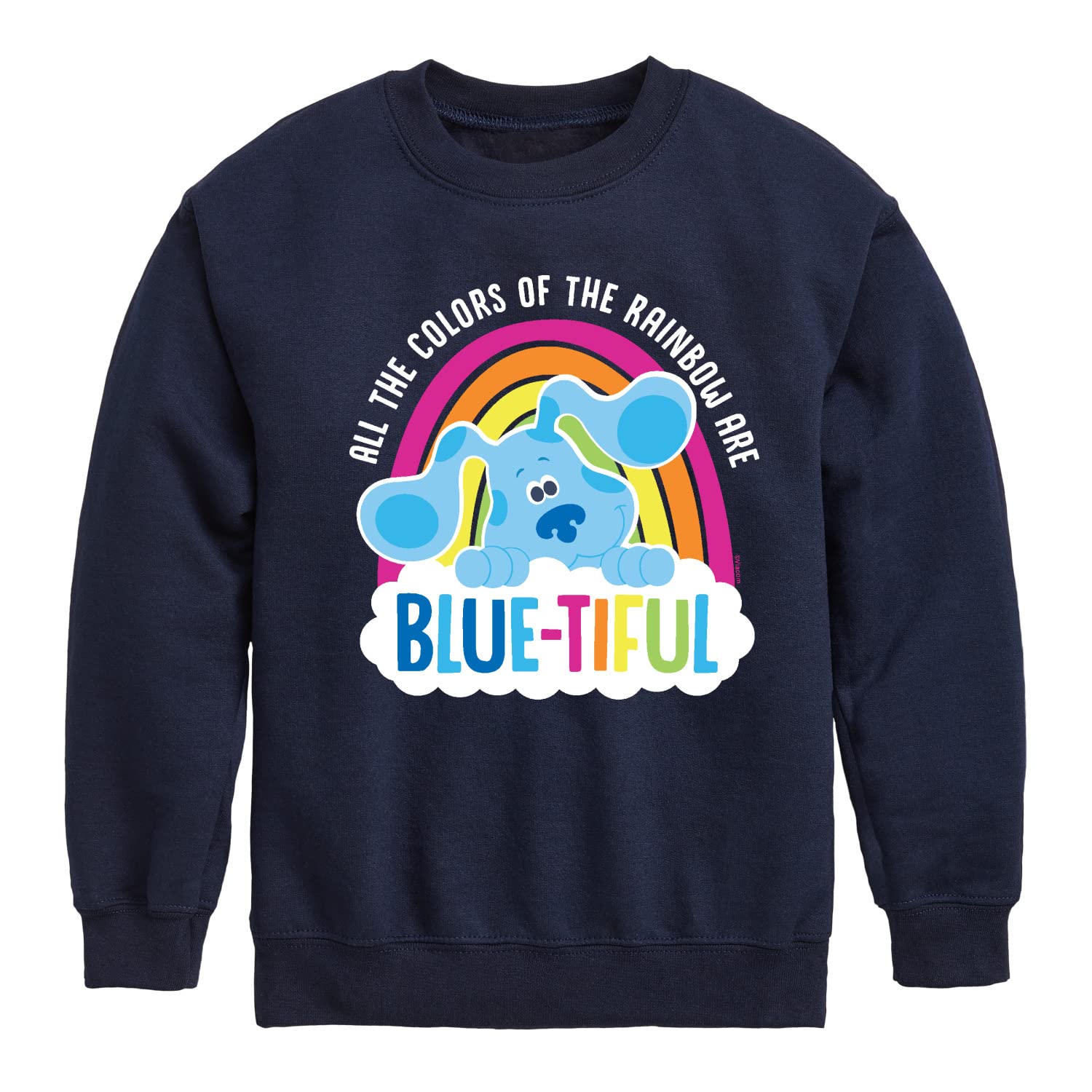 HYBRID APPAREL Blue Clues & You! Rainbow Colors Pullover Hoodie - Soft Cotton Kids Sweatshirt for Toddlers & Youth - Perfect for School, Playdates & Family Outings
