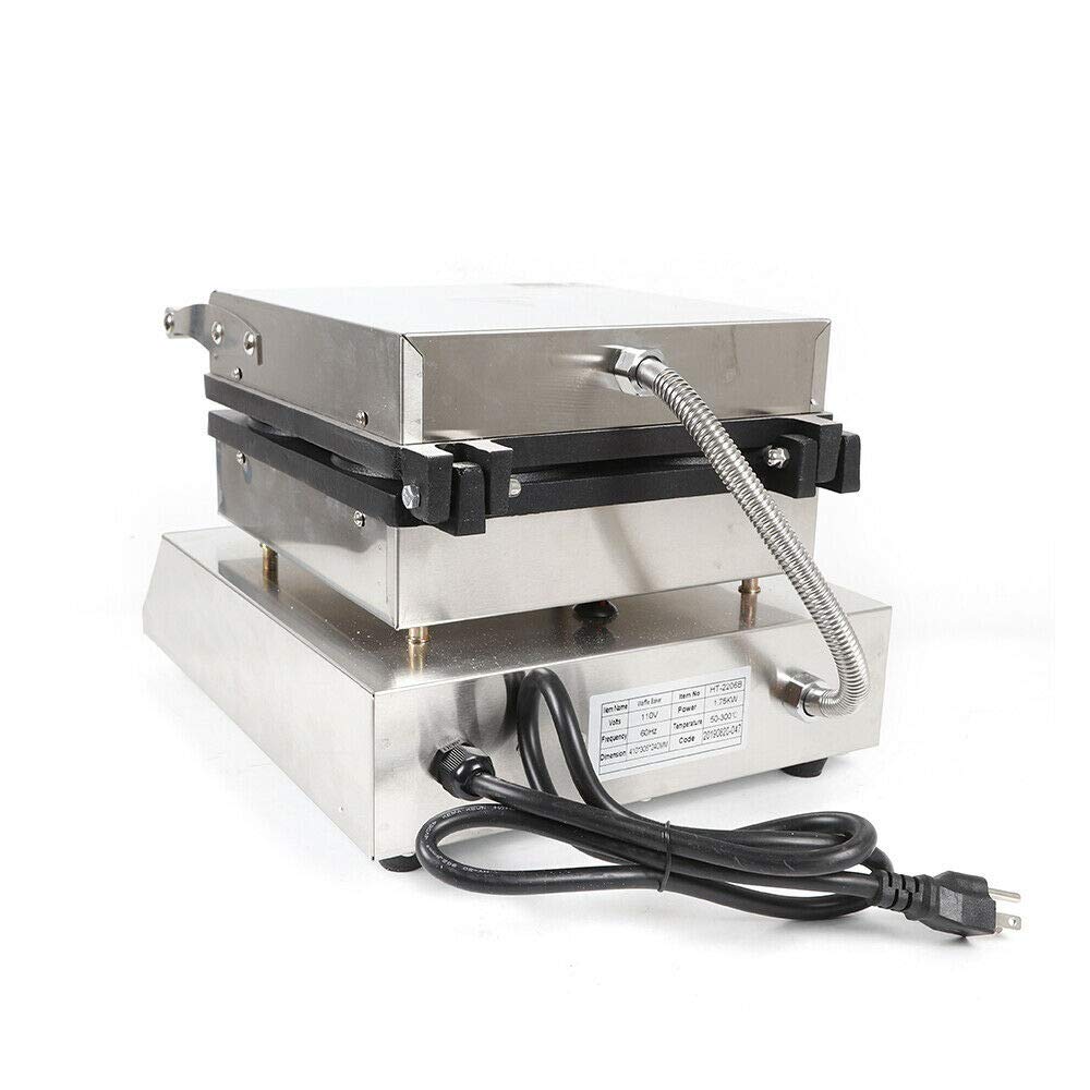 Commercial Belgian Waffle Maker - 4 Grid 1750W Stainless Steel Nonstick Double-Sided Electric Waffle Iron Machine for Bakery, Restaurant, Snack Bar & Home Use - Perfect for Breakfast, Brunch, Desserts & Catering Events