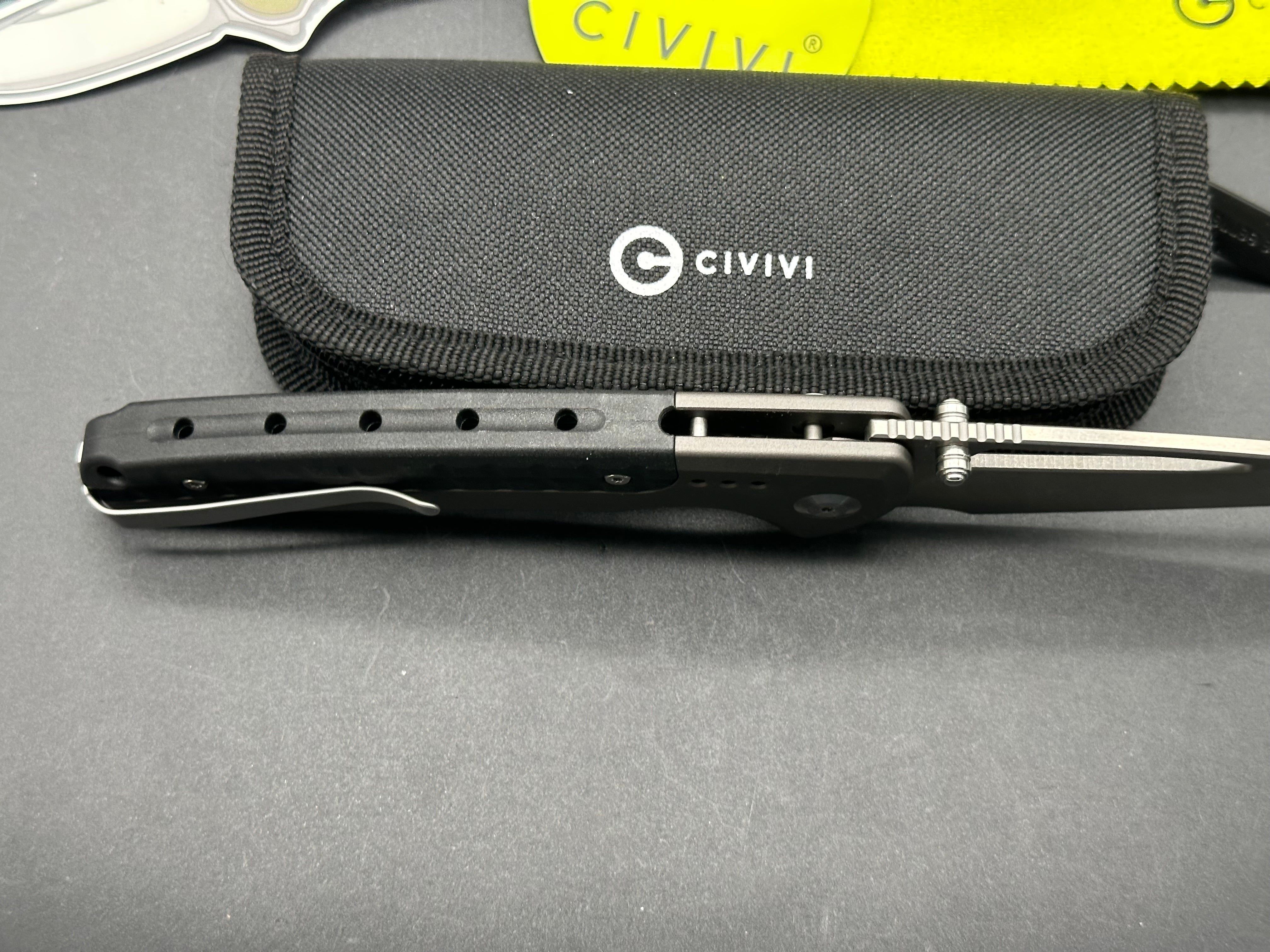 Civivi Sentinel Strike Folding Pocket Knife - EDC Tactical Knife with D2 Steel Blade & G10 Handle for Outdoor, Camping, Hiking & Survival Gear