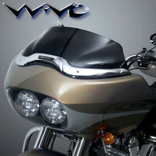 RPM Replacement Windshield for Harley-Davidson - Dark Tinted National Cycle N27406 Wave Windshield Compatible - Perfect for Cruiser Motorcycles & Long Distance Riding