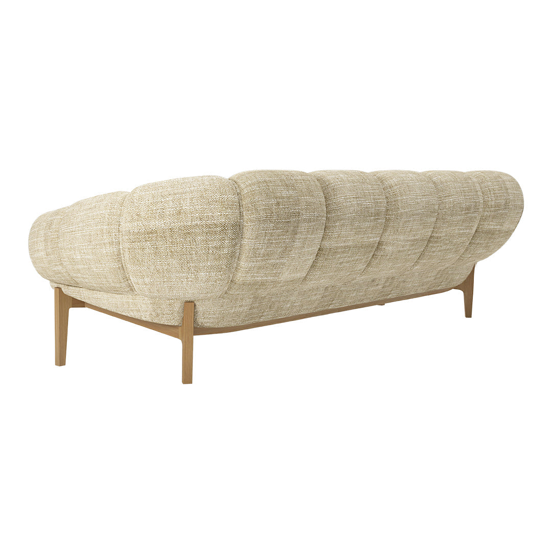 Comfortable Croissant 3-Seater Sofa - Modern Living Room Furniture for Small Spaces | Perfect for Apartments, Lounges & Cozy Home Decor