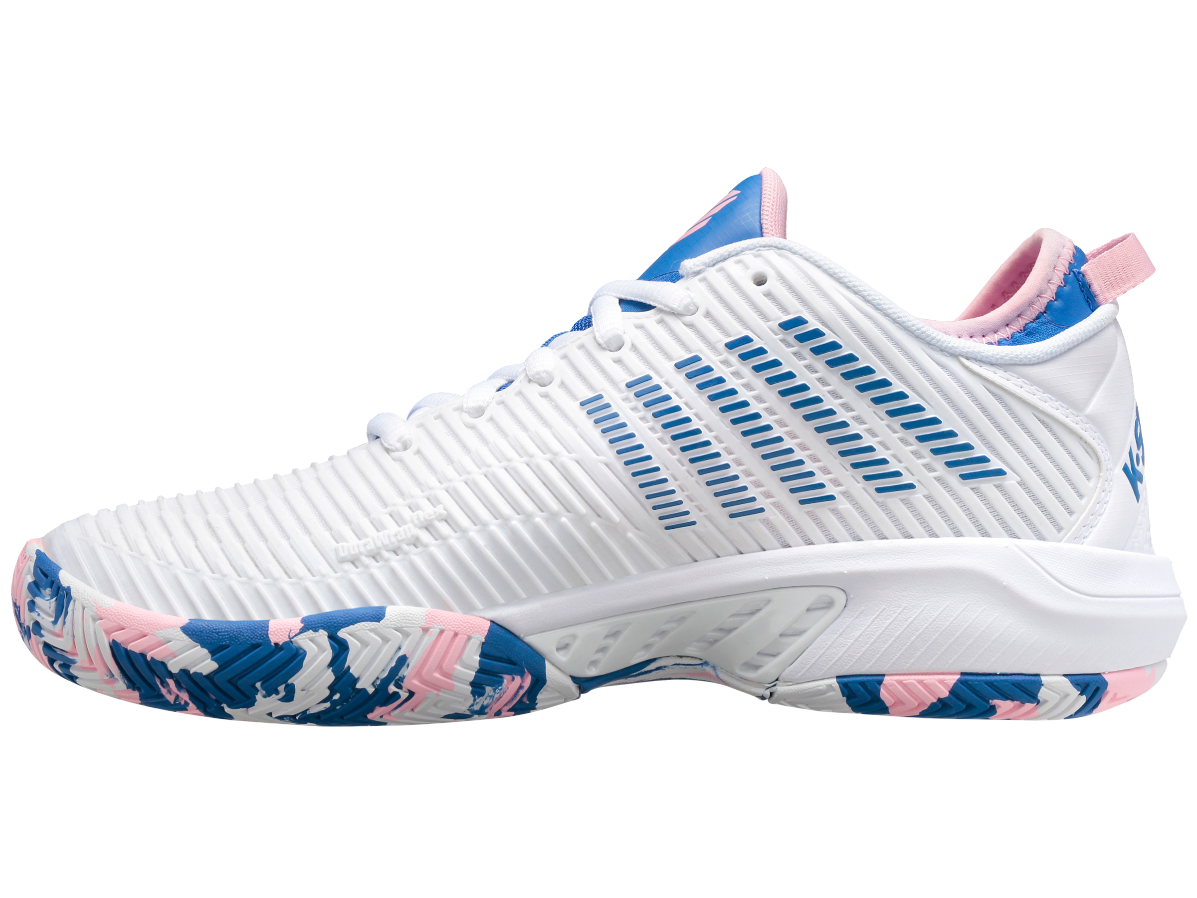 Hypercourt Supreme Women's Tennis Shoes - White/Star Sapphire/Orchid Pink | Lightweight & Durable Court Sneakers for Women | Perfect for Tennis, Pickleball & Casual Wear