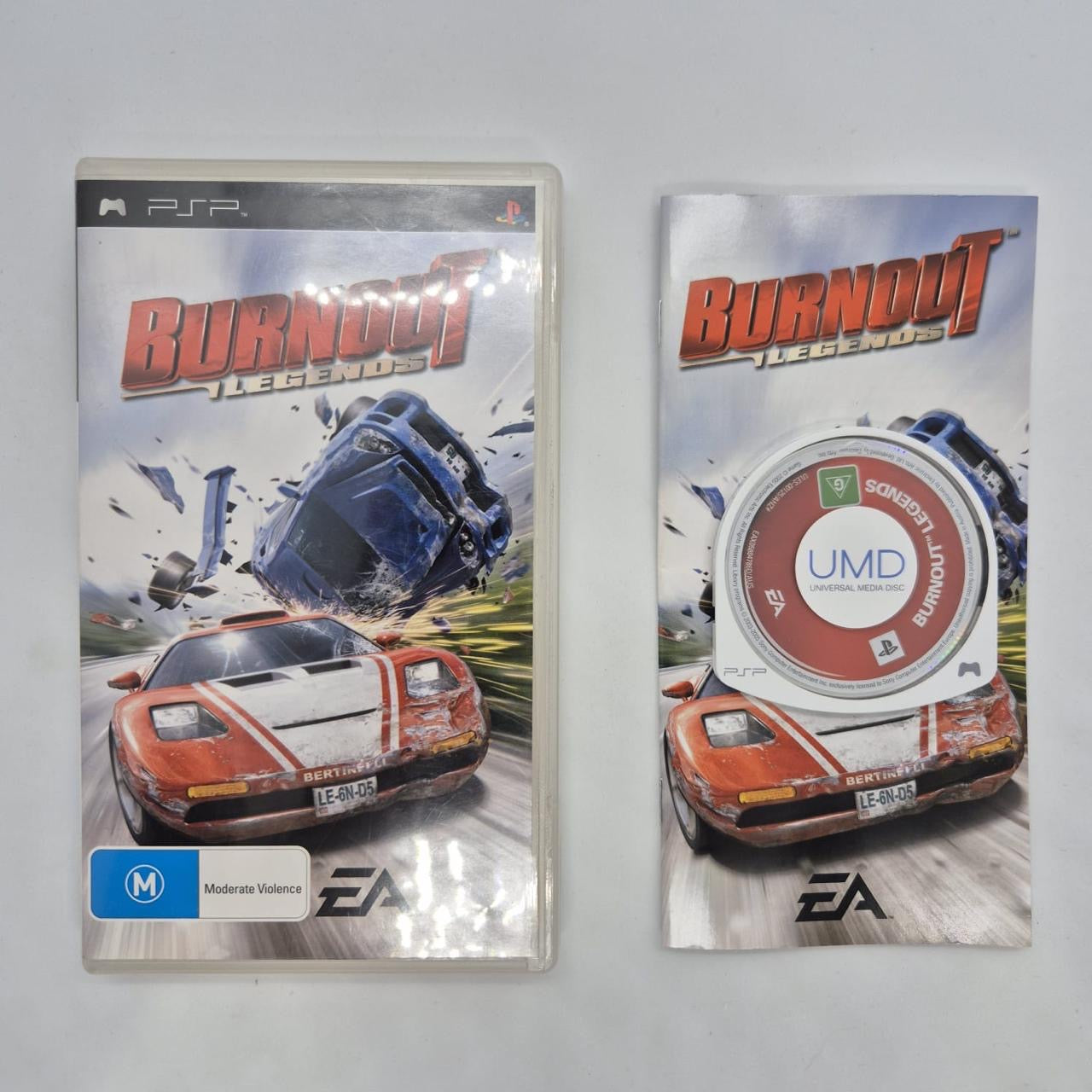 Burnout Legends PSP Game - Playstation Portable Racing Game with Manual - Perfect for Car Racing Enthusiasts & Retro Gaming Collectors