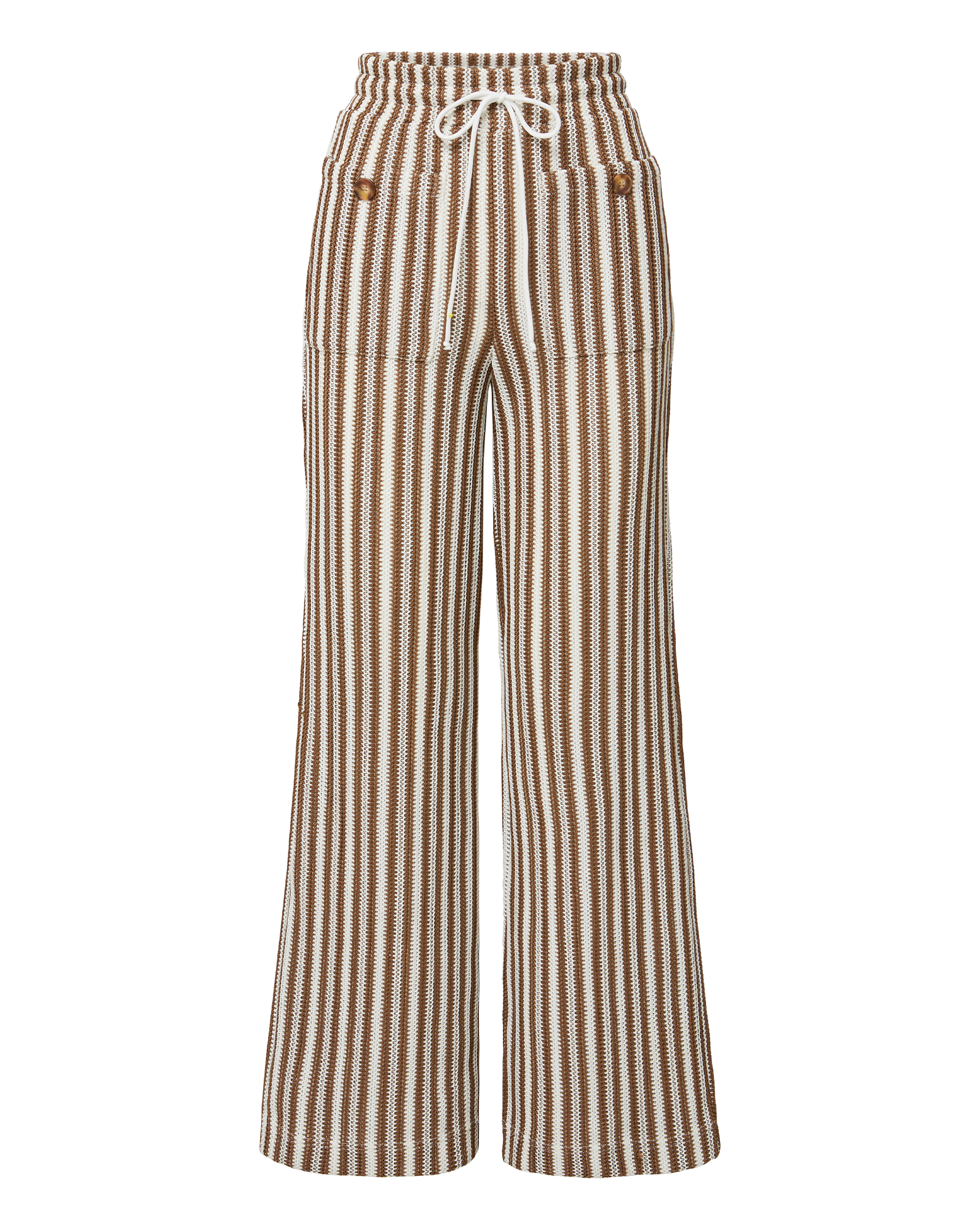Zosia Striped Knit Pants for Women - Comfortable Stretchy Casual Lounge Pants - Perfect for Yoga, Home Wear & Relaxing