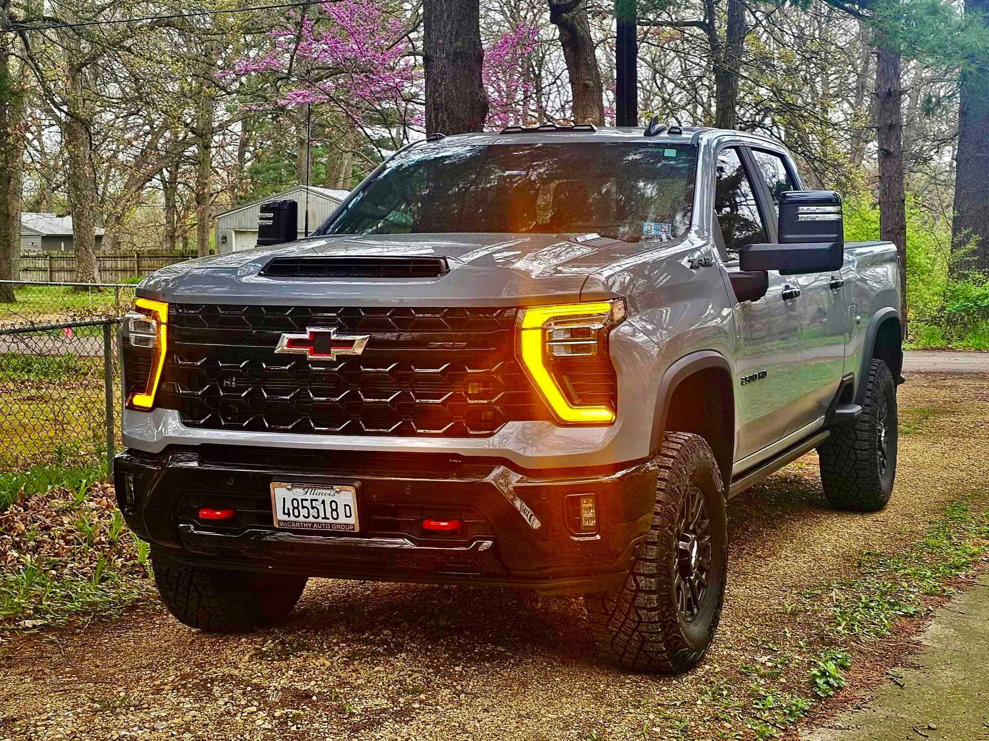 2024-2025 Chevy Silverado 2500/3500 Amber Switchback DRL Kit - LED Daytime Running Lights for Enhanced Visibility & Style - Perfect for Off-Roading, Night Driving & Truck Customization