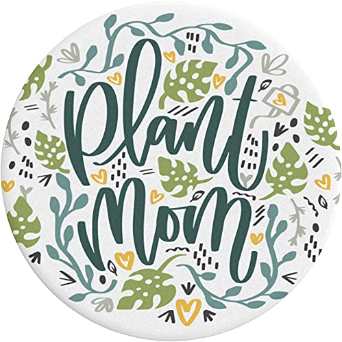 PopSockets Expanding Phone Grip with Kickstand - Plant Mom Design | Secure Phone Holder for iPhone & Samsung | Perfect for Selfies, Video Calls & Hands-Free Viewing