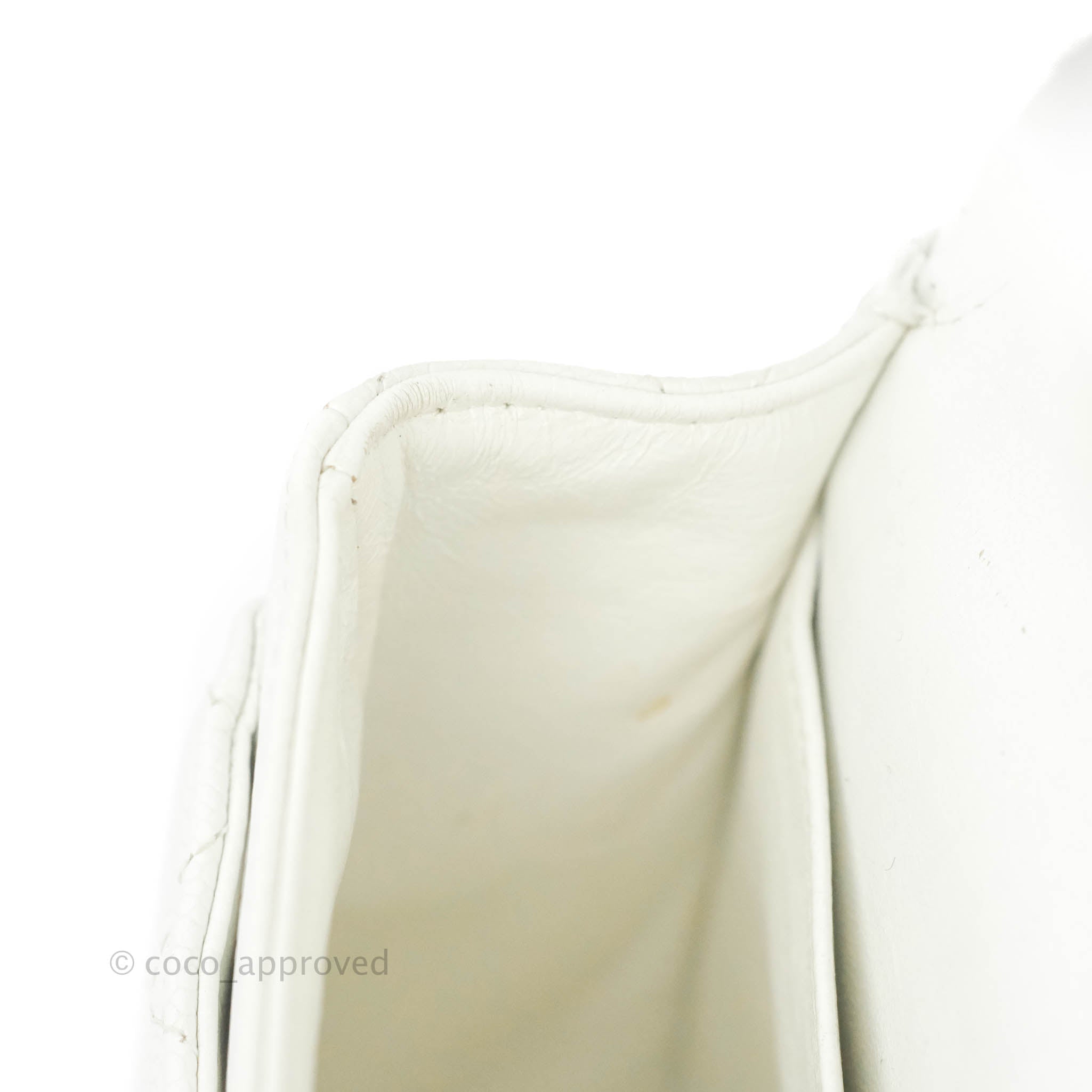 Chanel Classic M/L Medium Double Flap Bag in White Caviar Leather with Silver Hardware - Perfect for Luxury Fashion, Evening Events & Designer Handbag Collection