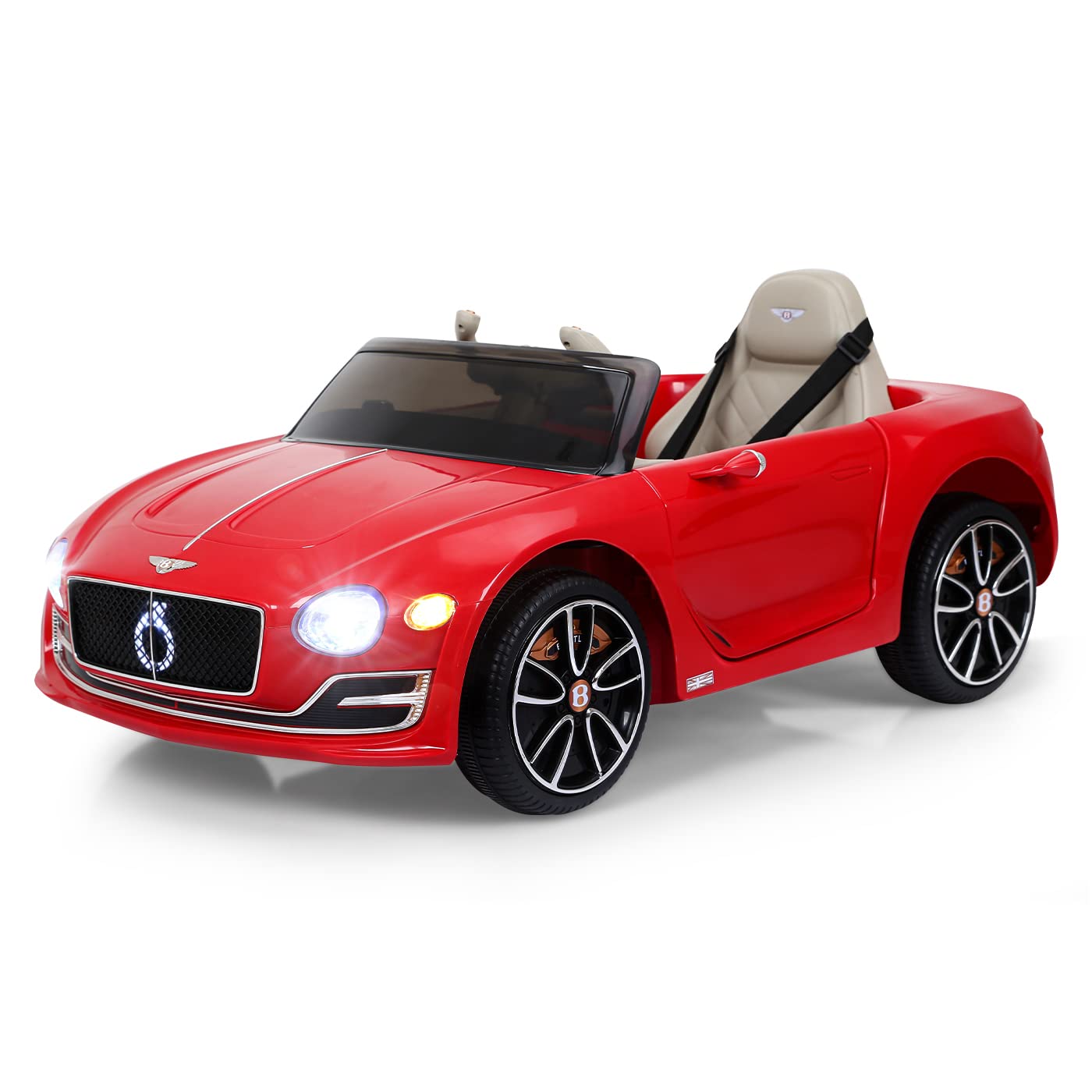 Bentley EXP12 12V Kids Electric Ride On Car with Remote Control, LED Lights & Music Player - 2 Speed Modes for Indoor & Outdoor Play - Perfect Birthday Gift for Boys & Girls Ages 3-8 Years Old