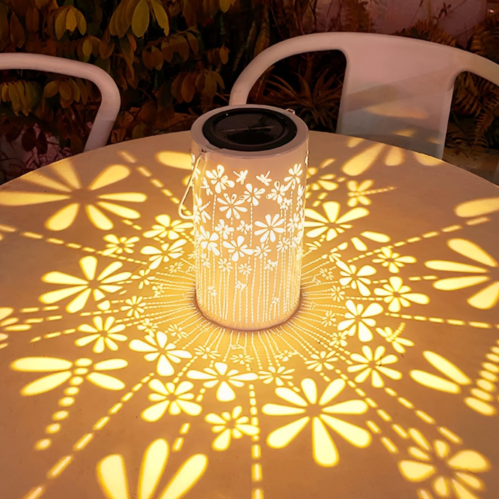Solar Powered Outdoor Lantern Lights - Waterproof Hanging Garden & Patio Decor for Birthday Gifts (Women/Men/Dad) - Perfect for Backyards, Lawns, Pathways & Outdoor Parties