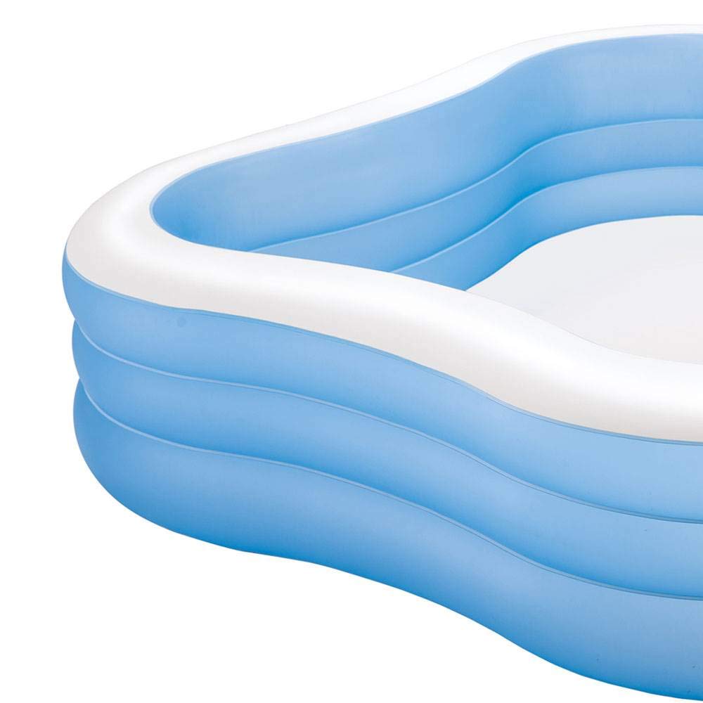 Intex 7.5ft x 7.5ft x 22in Inflatable Above Ground Swimming Pool Set (2 Pack) - Perfect for Backyard Fun, Kids Play, and Summer Cooling Off