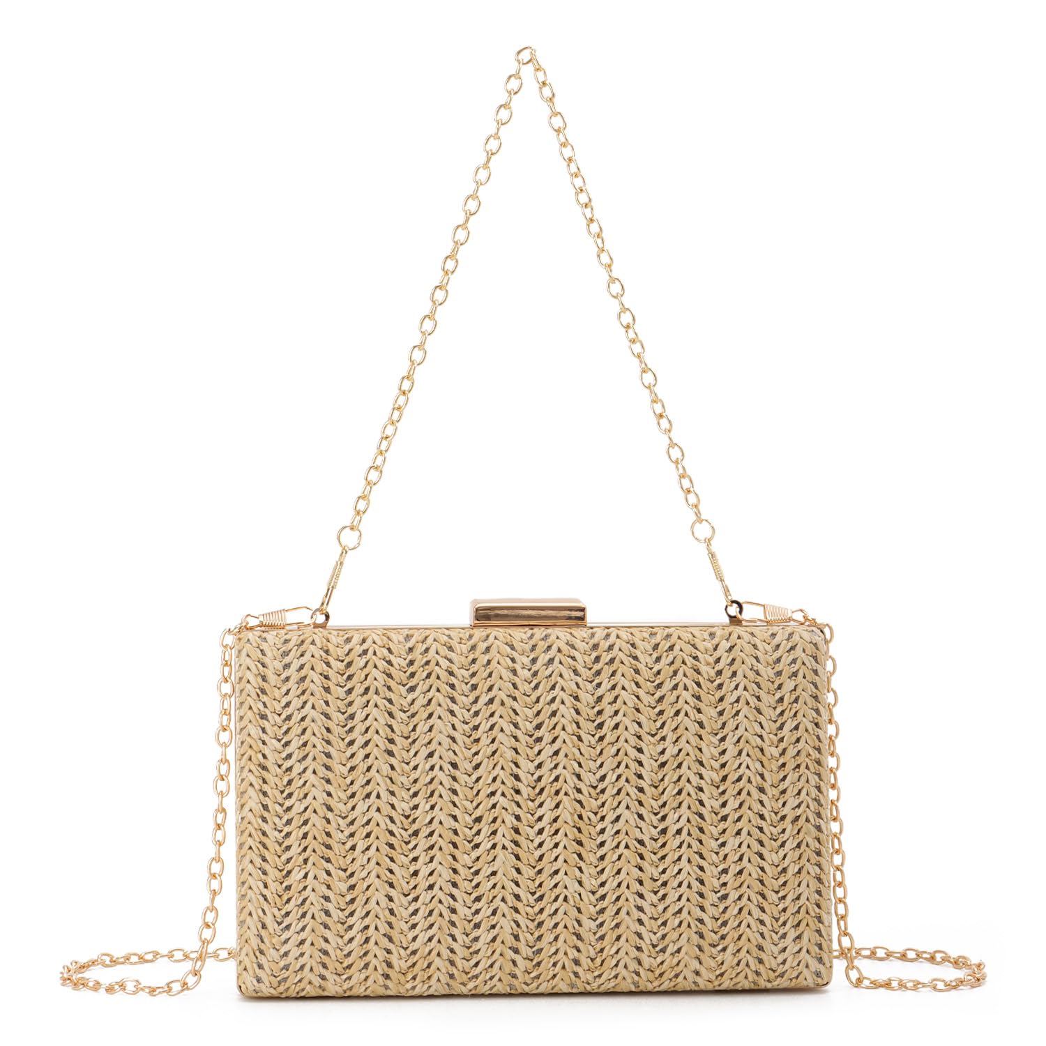 Stylish Summer Straw Clutch Purses for Women - Woven Raffia Evening Bags & Crossbody Handbags for Wedding, Party, Beach Vacation | Perfect for Date Night & Outdoor Events