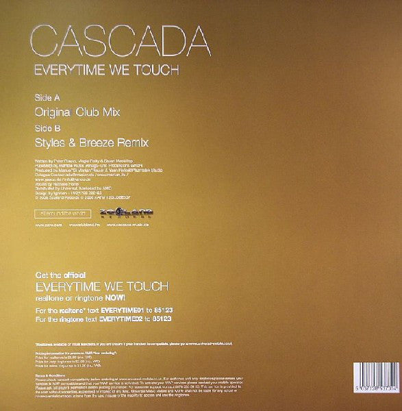 Cascada - Everytime We Touch (12GLOBE537) | Euro Dance Music CD | Perfect for Parties, Workouts & Road Trips