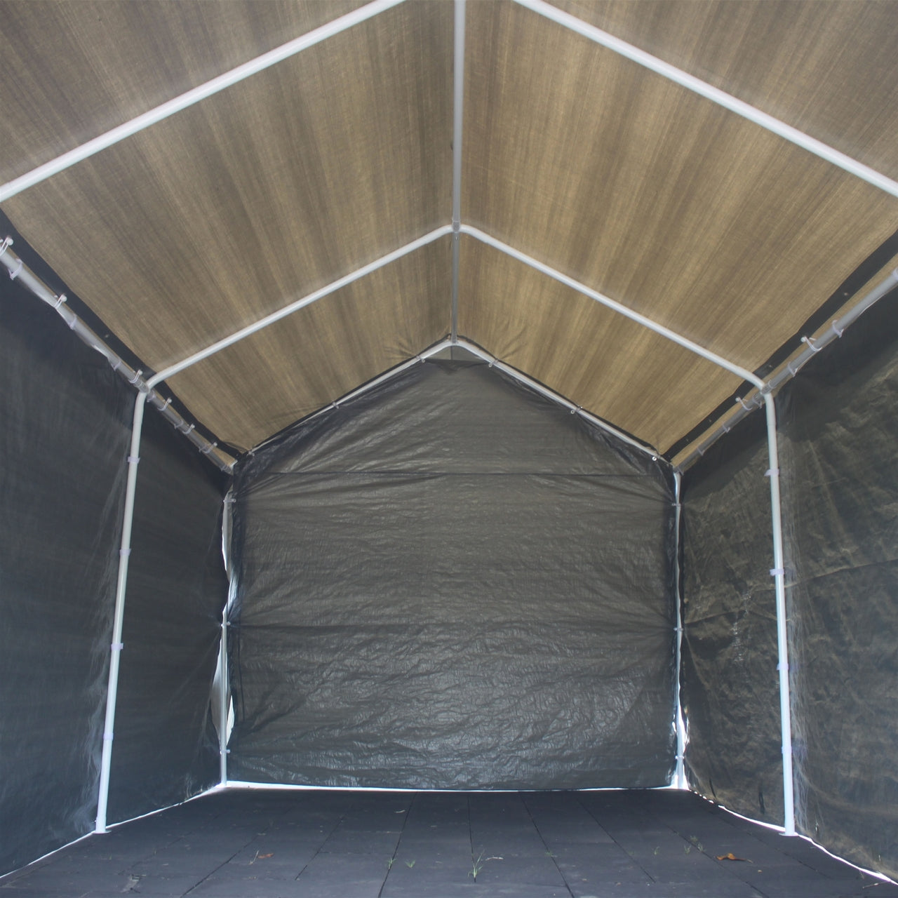 Heavy Duty 10x20 FT Aleko Outdoor Carport Canopy Tent - Gray Weatherproof Shelter for Cars, Trucks & Outdoor Storage | Perfect for Driveway, Backyard & RV Protection