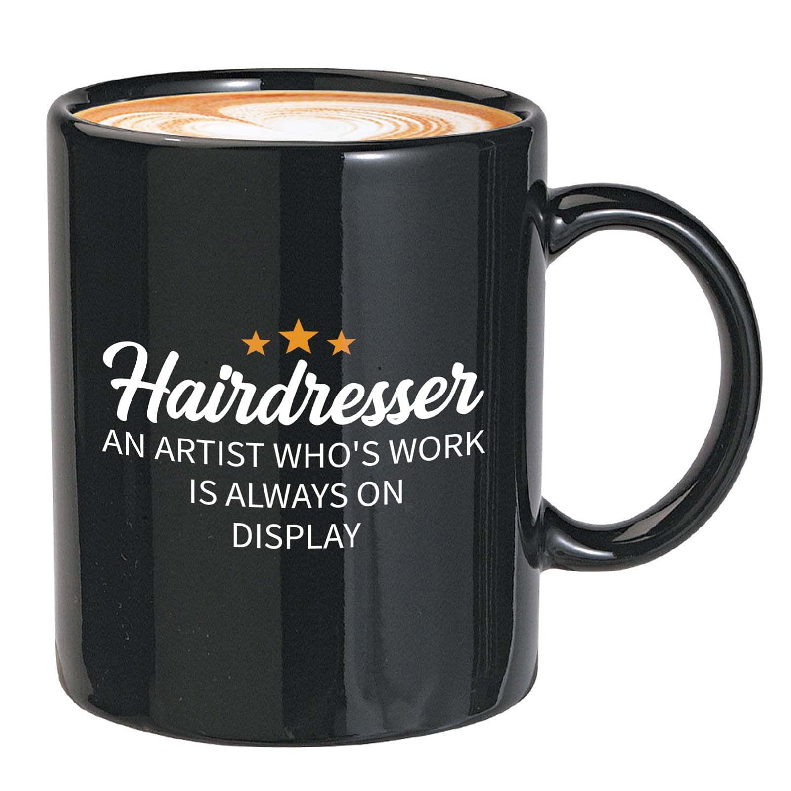 Bubble Hugs Barber Coffee Mug 11 oz Black - Perfect Gift for Hairdressers, Stylists & Beauty Professionals - Great for Coffee Breaks at Hair Salons & Barber Shops