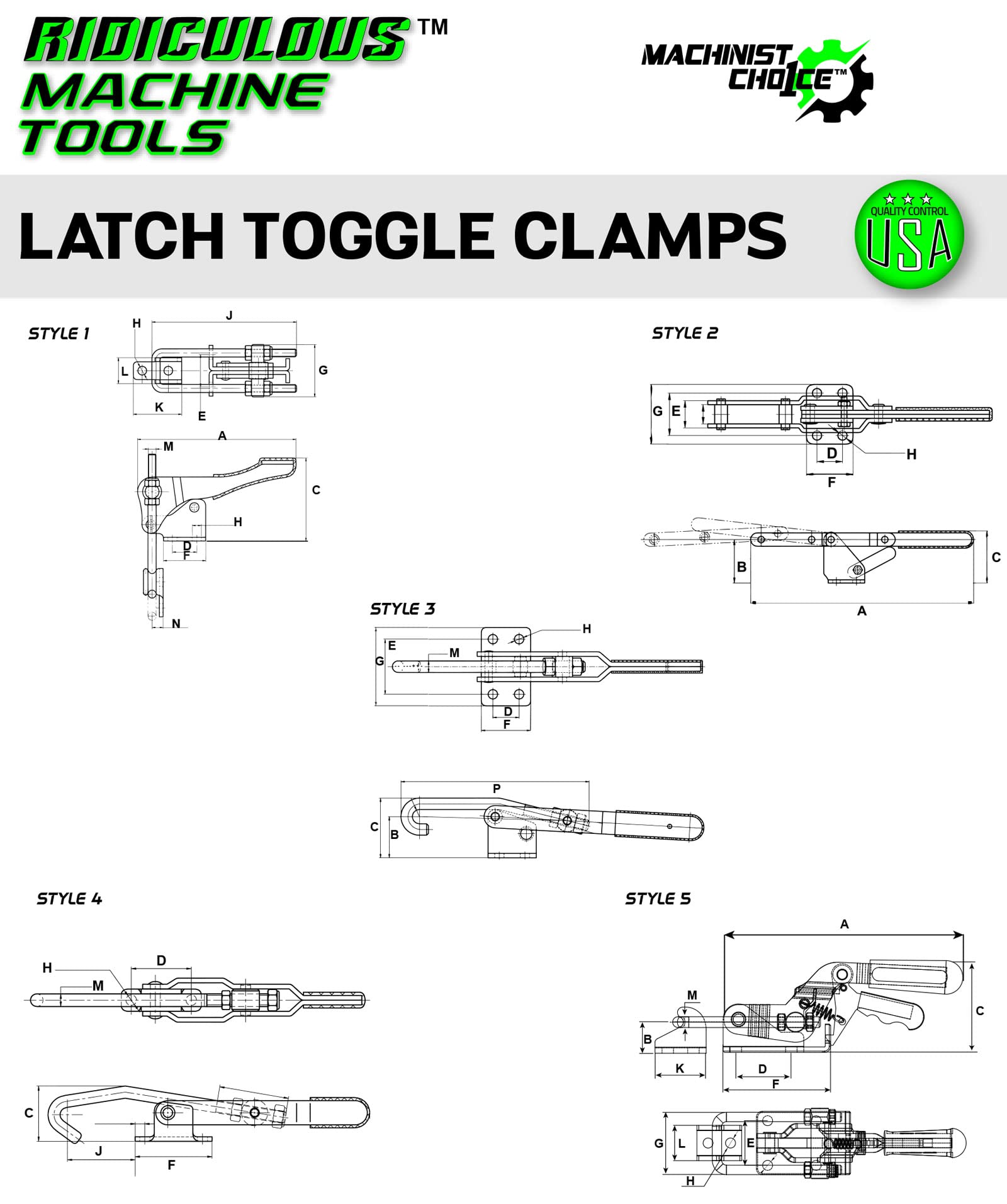 (5 Pack) 500LB Heavy Duty Vertical U-Hook Flange Base Latch Clamp - Secure Pipes, Cables & Equipment for Industrial, Marine & DIY Projects