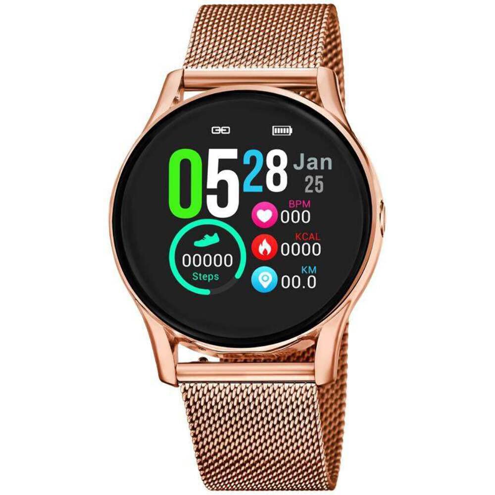 Lotus Smartime 50001/1 Smart Watch for Women - Pink Fitness Tracker with Heart Rate Monitor, Sleep Tracking & Waterproof Design | Perfect for Workouts, Running & Daily Activity Tracking