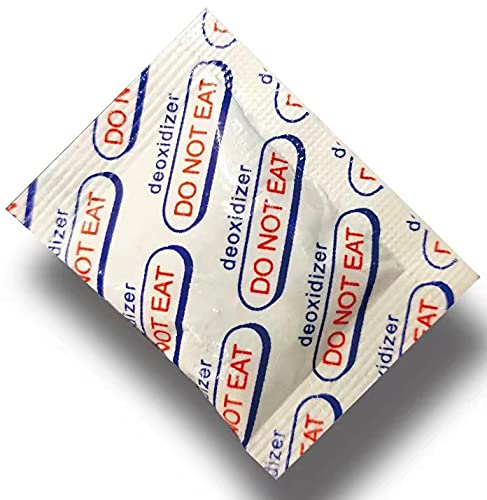 200cc Oxygen Absorbers (100 Pack) - Long Term Food Storage for Dry Goods, Grains, Nuts & Coffee - Preserve Freshness in Mylar Bags, Canning Jars & Vacuum Sealed Containers