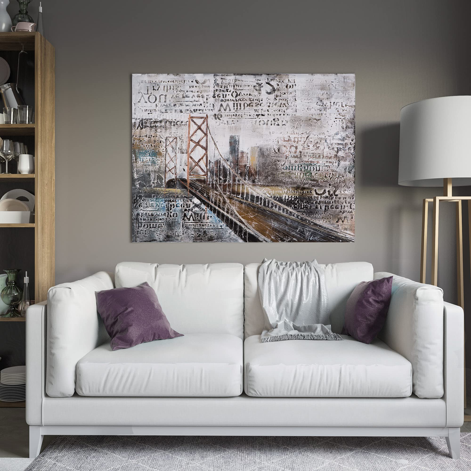 Yosemite Home Decor Bridge Art for Living Room & Office