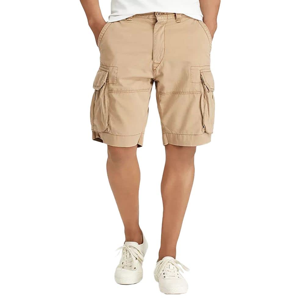 Polo Ralph Lauren Classic Fit Gellar Cargo Shorts for Men - Montana Khaki Size 30 | Comfortable Casual & Outdoor Shorts for Summer, Travel, and Daily Wear