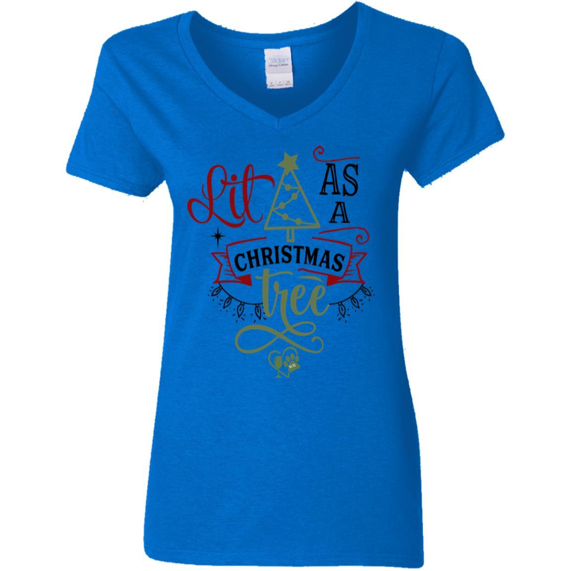 WineyBitches.Co Women's 5.3 oz V-Neck T-Shirt - Soft Cotton Casual Tee for Everyday Wear, Lounge & Outfits