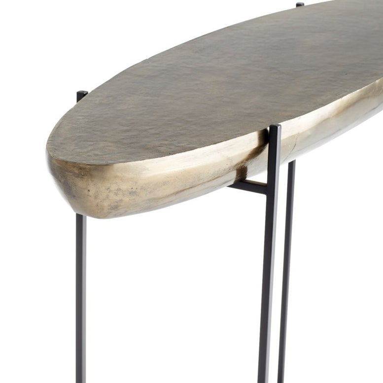 Cyan Design 11327 Pontoon Console Table - Aged Gold Finish | Entryway, Living Room & Hallway Accent Table | Modern Farmhouse & Coastal Decor